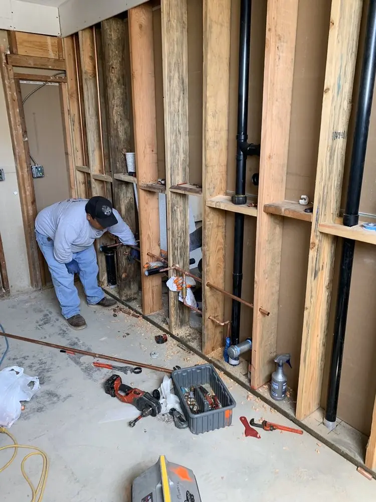 Commercial rough-in plumbing for Gas Line Repair in Whitfield